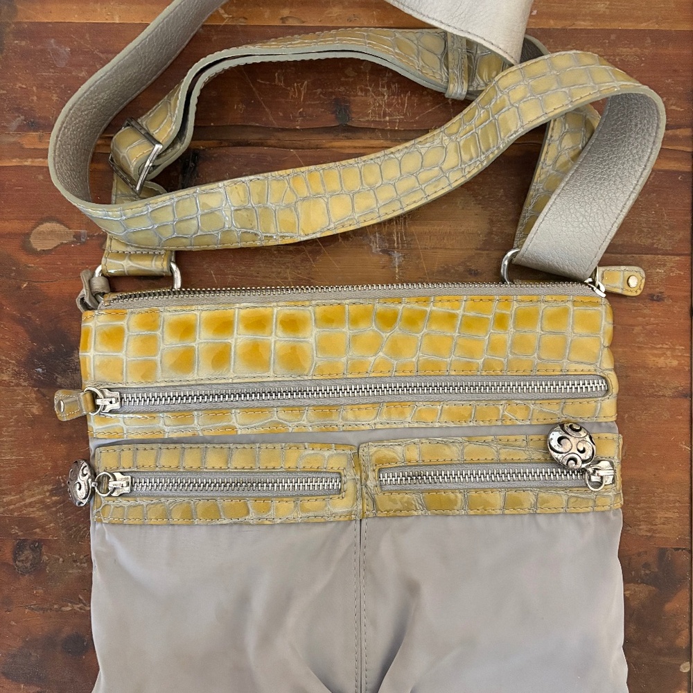 Brighton purse with snakeskin details